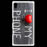 Coque Personnalisée Sony Xpéria Z5 J'aime mon téléphone