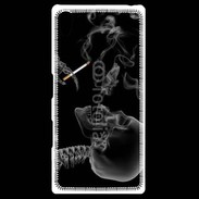 Coque Personnalisée Sony Xpéria Z5 Squelette fumeur
