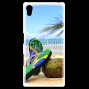 Coque Personnalisée Sony Xpéria Z5 Plage Brésil et noix de coco