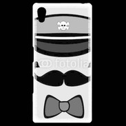 Coque Personnalisée Sony Xpéria Z5 Moustache et casquette tête de mort