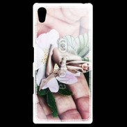 Coque Personnalisée Sony Xpéria Z5 Jolie femme avec des ailes de Papillon