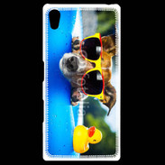 Coque Personnalisée Sony Xpéria Z5 Chien à la piscine 5