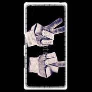 Coque Personnalisée Sony Xpéria Z5 double fuck gants
