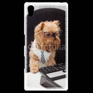 Coque Personnalisée Sony Xpéria Z5 Chien informaticien