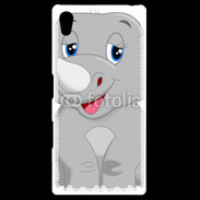 Coque Personnalisée Sony Xpéria Z5 Rhinocéros Cartoon 500