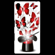 Coque Personnalisée Sony Xpéria Z5 Papillons magiques rouges