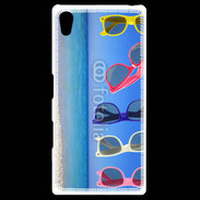 Coque Personnalisée Sony Xpéria Z5 Lunettes sur la plage