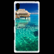 Coque Personnalisée Sony Xpéria Z5 Bungalow sur l'eau des tropiques