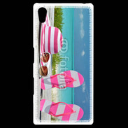 Coque Personnalisée Sony Xpéria Z5 La vie en rose à la plage