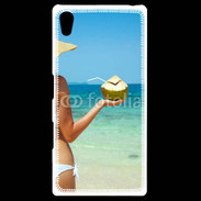 Coque Personnalisée Sony Xpéria Z5 Cocktail noix de coco sur la plage 5