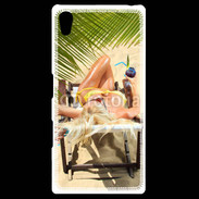 Coque Personnalisée Sony Xpéria Z5 Femme sexy à la plage 25