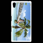Coque Personnalisée Sony Xpéria Z5 Palmier et charme sur la plage