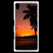 Coque Personnalisée Sony Xpéria Z5 Cocotier au soleil couchant