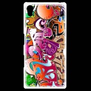 Coque Personnalisée Sony Xpéria Z5 graffiti seamless background 500