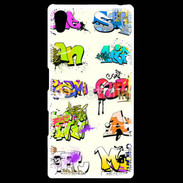 Coque Personnalisée Sony Xpéria Z5 Graffiti wall vector urban art