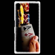Coque Personnalisée Sony Xpéria Z5 Poker paire d'as