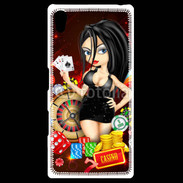 Coque Personnalisée Sony Xpéria Z5 Lady au casino