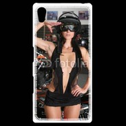 Coque Personnalisée Sony Xpéria Z5 Femme sexy moto 1