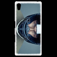 Coque Personnalisée Sony Xpéria Z5 homme avec casque de moto