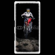 Coque Personnalisée Sony Xpéria Z5 Moto cross la nuit 15