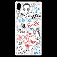 Coque Personnalisée Sony Xpéria Z5 Eléments de musique en dessin