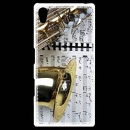 Coque Personnalisée Sony Xpéria Z5 Saxophone et partitions 15