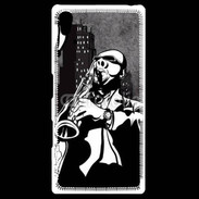 Coque Personnalisée Sony Xpéria Z5 Saxophoniste en dessin 66