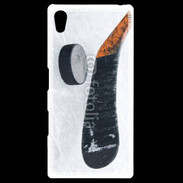 Coque Personnalisée Sony Xpéria Z5 Crosse et palet de Hockey sur glace