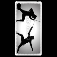 Coque Personnalisée Sony Xpéria Z5 Silhouette d'escrimeurs