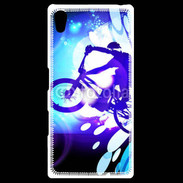 Coque Personnalisée Sony Xpéria Z5 Illustration BMX bleu