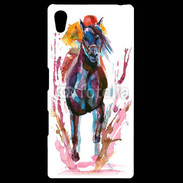 Coque Personnalisée Sony Xpéria Z5 Equitation en peinture 10