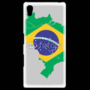 Coque Personnalisée Sony Xpéria Z5 Drapeau Brésil coupe du monde 2014
