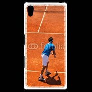 Coque Personnalisée Sony Xpéria Z5 Match de tennis sur terre battue : service