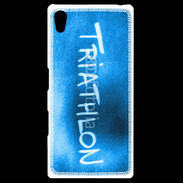 Coque Personnalisée Sony Xpéria Z5 Triathlon sur fond bleu