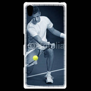 Coque Personnalisée Sony Xpéria Z5 Tennis en noir et blanc 75