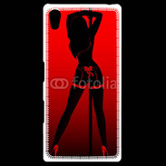 Coque Personnalisée Sony Xpéria Z5 Pole danseuse noir et rouge