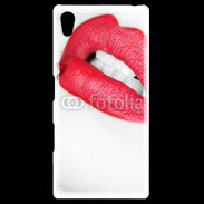 Coque Personnalisée Sony Xpéria Z5 bouche sexy rouge à lèvre gloss crayon contour