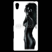 Coque Personnalisée Sony Xpéria Z5 Femme nue body painting noir et blanc 4