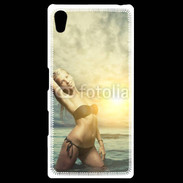 Coque Personnalisée Sony Xpéria Z5 Femme sexy à la plage 10