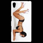 Coque Personnalisée Sony Xpéria Z5 Femme brune sexy avec talon aiguille