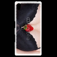 Coque Personnalisée Sony Xpéria Z5 soutien gorge avec une fraise