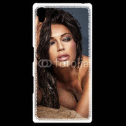 Coque Personnalisée Sony Xpéria Z5 Portait de brune charmante 5