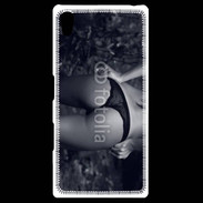 Coque Personnalisée Sony Xpéria Z5 Belle fesse en noir et blanc 15