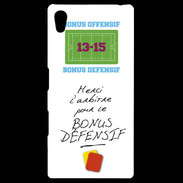 Coque Personnalisée Sony Xpéria Z5 Merci l'arbitre Bonus offensif-défensif Blanc