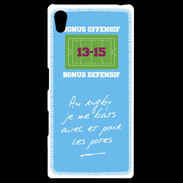 Coque Personnalisée Sony Xpéria Z5 Les potes Bonus offensif-défensif Bleu