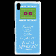 Coque Personnalisée Sony Xpéria Z5 Plaquage Bonus offensif-défensif Bleu