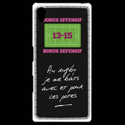 Coque Personnalisée Sony Xpéria Z5 Les potes Bonus offensif-défensif Noir