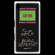 Coque Personnalisée Sony Xpéria Z5 Fin de match Bonus offensif-défensif Noir