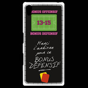 Coque Personnalisée Sony Xpéria Z5 Merci l'arbitre Bonus offensif-défensif Noir
