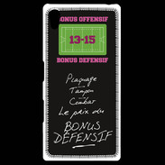 Coque Personnalisée Sony Xpéria Z5 Plaquage Bonus offensif-défensif Noir